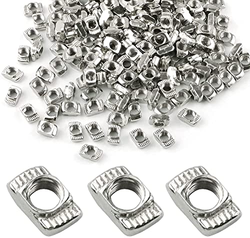 1 Pièce 22 Série M5 T Écrous, Écrou en T à Tête de Marteau, Écrous Glissants en Acier au Carbone Plaqué pour Profilés en Aluminium  | T-Nuts Fixations T-Nuts