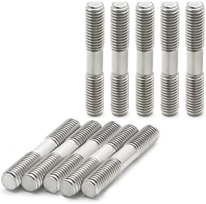 1 pièce M1 x 5 mm tige filetée double extrémité, en acier inoxydable, longueur 5 mm  | Barres filetées et goujons Barres filetées et goujons Barres filetées et goujons