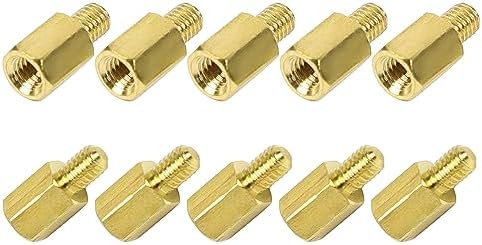 10 Pcs M3 6+4Mm Entretoises Hexagonales en Laiton Filetées Male à Female – Entretoises et Supports Hexagonaux pour PC, PCB, Carte Mère  | Entretoises et entretoises Entretoises et entretoises Entretoises et entretoises