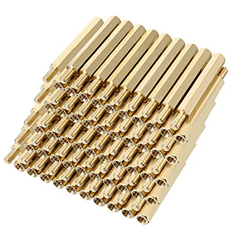 100Pcs M3 30+6Mm Écrous Hexagonaux en Laiton avec Filetage Femelle et Mâle, Entretoises et Vis pour Pilier PCB  | Entretoises et entretoises Entretoises et entretoises Entretoises et entretoises