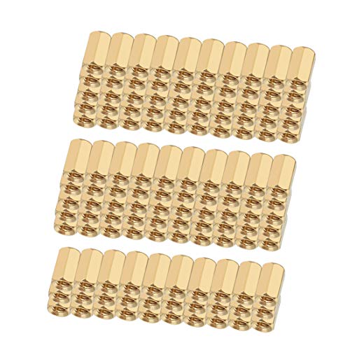 130 pièces de colonnes PCB en laiton droit avec filetage femelle, entretoises hexagonales M3X5X8 mm  | Entretoises et entretoises Entretoises et entretoises Entretoises et entretoises