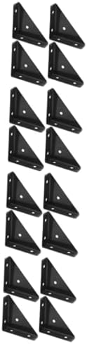 16 Pcs Protecteurs d’Angle Supports de Montagne pour Étagères pour Renforts de Triangle, Équerre de Coin de Table, Fixation de Joint, Connecteur de Cabinet, Équerre de Shelf Triangle, Plaque de Réparation de Joint Détachable.  | Appareils dentaires Appareils dentaires Appareils dentaires