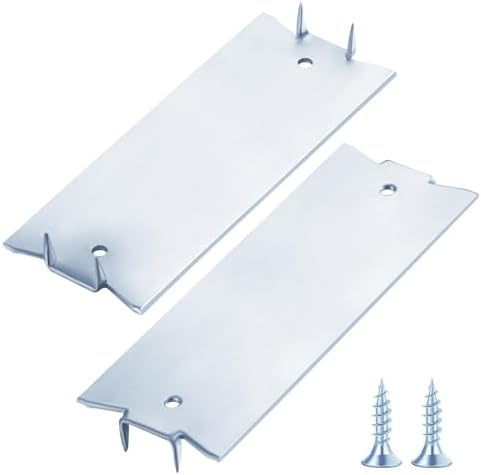 (30 pièces) Plaque de protection anti-clou en zinc 1,5 x 4 pouces, plaque de clou pour montants en bois, plaque protectrice pour câbles en acier avec pointes acérées pour la protection de la plomberie et du câblage.  | Fixations regroupées Fixations Fixations regroupées