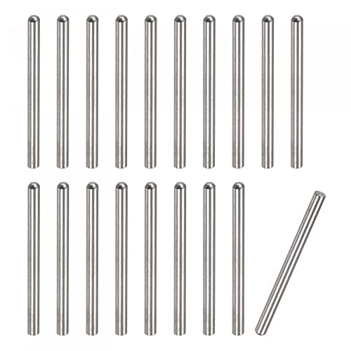 3,5X50Mm Chevilles, 20Pcs Chevilles à tête ronde en acier inoxydable 304 avec extrémité chanfreinée pour lits superposés, supports d’étagères, éléments de fixation pour étagères.  | Épingles Épingles Épingles