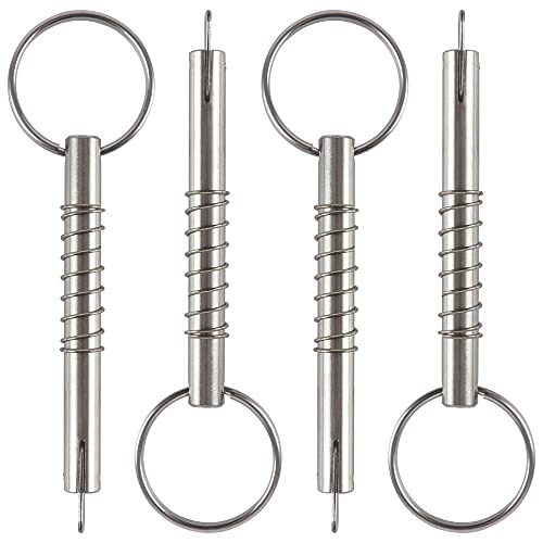 4 Pcs Goupille à Libération Rapide avec Came à Chute et Ressort, Diamètre 5/16″ (8Mm), Longueur Utile 2″ (53Mm), Longueur Totale 3″ (76Mm), Acier Inoxydable 316 Complet, Goupille de Bimini, Quincaillerie Marine  | Épingles Épingles Épingles