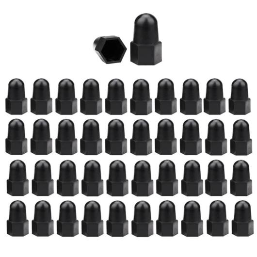 50 pièces de couvercles de boulons à écrou hexagonal, noir M1017, 40 capuchons de dôme pour boulons, couvercles en plastique pour la protection des boulons, capuchons de boulons à dôme plus haut pour vis hexagonales.  | Ensembles de vis et écrous Ensembles de vis et écrous Ensembles de vis et écrous