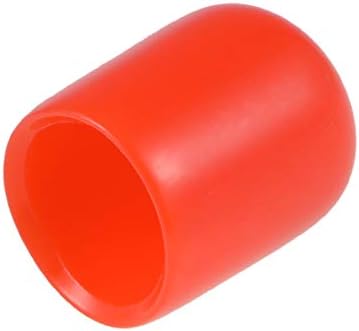 80Pcs Bouchons en Caoutchouc 3/8″ (9,5Mm) Id Capuchons Ronds en Vinyle Protection de Vis Couverture Rouge  | Fixations regroupées Fixations Fixations regroupées