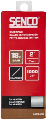 Ax21Eaar 2″ Clous Brad de 18 Gauge, Fini Galvanisé, Pack de 1 000  | Fixations regroupées Fixations Fixations regroupées