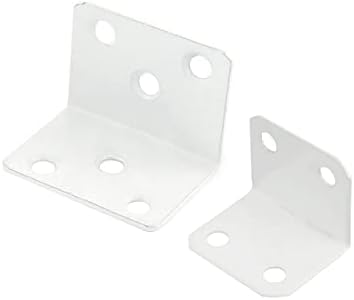 Équerres d’angle en forme de L, support d’angle droit en acier au carbone 90 degrés blanc (31X26X26Mm 4Pcs, 37X29X29Mm 10Pcs)  | Appareils dentaires Appareils dentaires Appareils dentaires