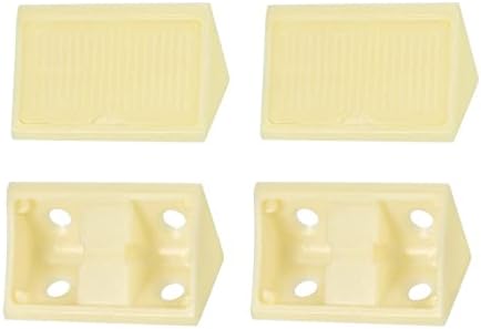 Équerres d’angle en plastique 41X20X20Mm (Lxlxh) – Pack de 12 – Idéal pour la réparation de meubles – Équerre en L à 4 trous – Beige  | Appareils dentaires Appareils dentaires Appareils dentaires