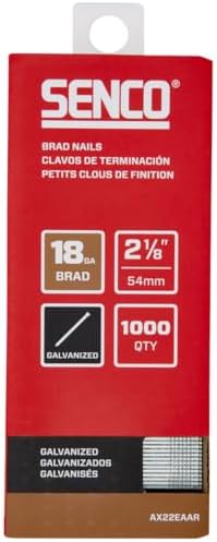 Clous Brad Ax22Eaar 2-1/8″ 18 Gauge, Fini Galvanisé, Paquet de 1 000 unités  | Fixations regroupées Fixations Fixations regroupées