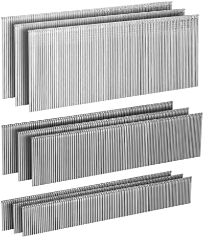 Clous Brad galvanisés de 18 gauge, paquet de 3000 (3/4″-1000, 1-1/4″-1000, 2″-1000 pièces), pack de projet de tailles assorties, pour cloueuses pneumatiques et électriques.  | Fixations regroupées Fixations Fixations regroupées