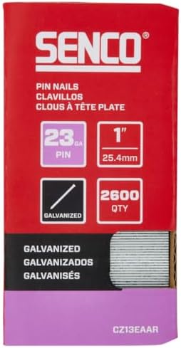 Cz13Eaar 1″ 23 Gauge Clous à Pincer, Fini Galvanisé, Pack de 2 600 unités  | Fixations regroupées Fixations Fixations regroupées