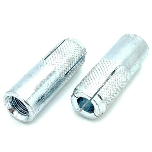 Deux (2) ancrages à frapper en acier au carbone plaqué zinc premium de 5/8″ de pouce (Bcp1002)  | Ancrages Ancrages Ancrages