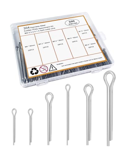 Kit d’assortiment de goupilles cotter génériques – Goupilles cotter en acier inoxydable 34 pièces – Clips de petite goupille – Goupille en épingle à cheveux – 2 pièces  | Épingles Épingles Épingles