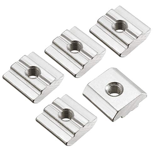 T-Nut à glissière, M5 demi-ronde à roulement, filet glissant pour profilés en aluminium série 3030, paquet de 20  | T-Nuts Fixations T-Nuts