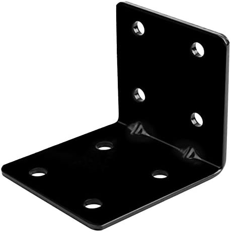 10 pièces de support d’angle en acier noir L de 2-3/4 pouces, équerre d’angle épaisseur 3 mm, charge maximale 110 lb, conception renforcée de joint métallique.  | Appareils dentaires Appareils dentaires Appareils dentaires