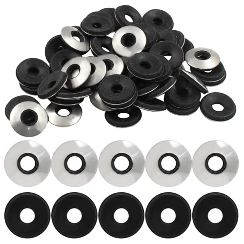 6 Pcs Rondelles en néoprène 1/4” X 5/8″, Rondelles d’étanchéité en néoprène EPDM en acier inoxydable, Kit d’assortiment de rondelles en caoutchouc pour vis (M6.3 X 16Mm)  | Rondelles de matériel Fixations Rondelles de matériel