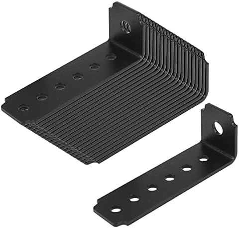 Pack de 2 Équerres d’Angle pour Bois et Métal, Équerre d’Angle à 9 Degrés, Longueur de 3 Pouces, Équerres en L pour Angle Droit, Support de Montage en L pour Support Structurel, Noir  | Appareils dentaires Appareils dentaires Appareils dentaires