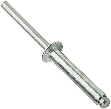 Rivets Pop en Aluminium 3/16″ X 1-1/4″ Tête Dôme Aveugle 6-2 Écart 1.126″-1.25″ Lot de 25 Pièces  | Rivetts Fixations Rivetts