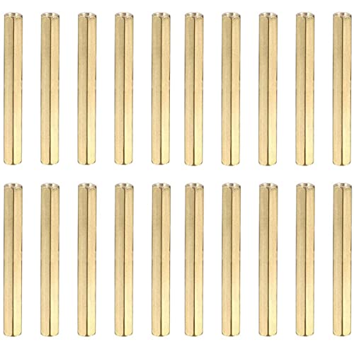 Vis d’espacement à filetage femelle en laiton hexagonal M4 x 5 mm pour pilier de PCB, drone quadricoptère, ordinateur et carte de circuit, paquet de 2  | Entretoises et entretoises Entretoises et entretoises Entretoises et entretoises