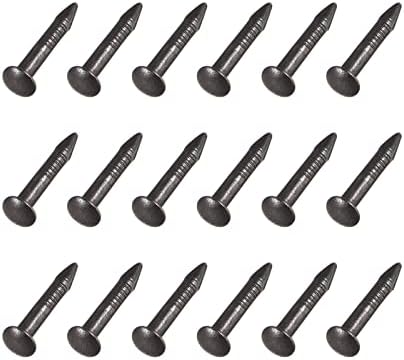 Petits clous (1,2×8 mm) 200 pièces, clous en laiton miniatures – pour le travail du bois à domicile, noir  | Ongles Fixations Ongles